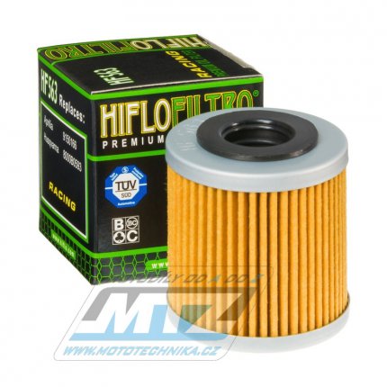 Filtr olejov HF563 (HifloFiltro) - Aprilia 125 RS + 450RXV+550RXV+450SXV+550SXV + Derbi 125 GPR+125 Mulhacen +125 Senda R DRD Racing + Husqvarna TE250+TE310+TC250 + TC450+TE450+TC510+TE510 + SM450R+SM530R+SM610+SM630 + SWM125+SWM300+SWM500SWM 650 Su