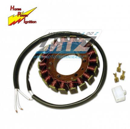 Stator genertoru (alterntor) Honda NV400C Steed VLX + VT600C Shadow VLX + XL650V Transalp + XRV750 Africa Twin + Muz 500 Silverstar + 600 Scorpion + Suzuki VS600 Intruder + VS800 Intruder + VL1500 Intruder + Yamaha SZR660 + XV750 Virago + TDM850