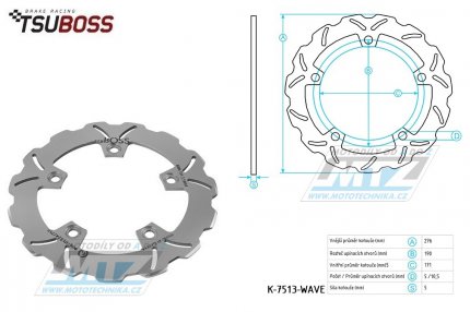 Kotou brzdov (276/171/5D) zubat desing - Honda VFR1200F / 10-16 + VFR1200F DCT + Crosstourer1200 / 12-17