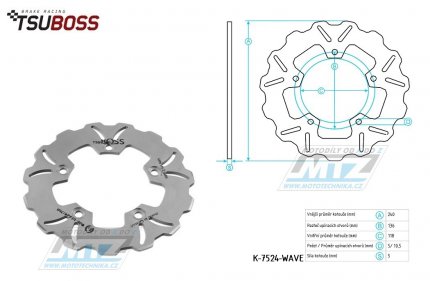 Kotou brzdov (240/118/5D) zubat desing -Honda CTX700 / 14-15+Integra700 / 12-13+NC700S / 12-13 + Integra750 / 14-15