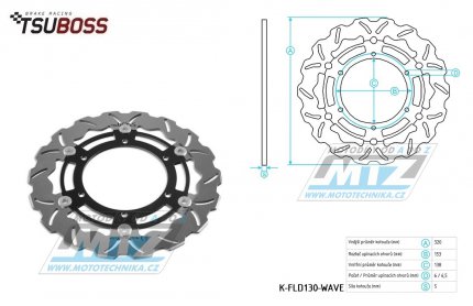 Kotou brzdov (320/138/6D) - zubat design - KTM 790Adventure+890Adventure + 1050Adventure+1090Adventure+1190Adventure+1290Super Adventure + Husqvarna Norden901