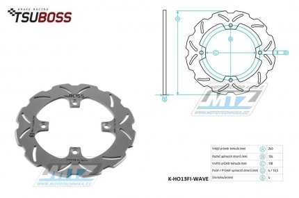 Kotou brzdov (240/118/4D) - Honda MTX80R / 87+CR125R / 92-94+XLR125R / 97-03+CR250 / 92-94+CRM250R / 91-93+XL250R / 84-92+XR250R / 84-87+XL350R / 84-91+XL350X / 89+XR350R / 84-85+CR500R / 88-94