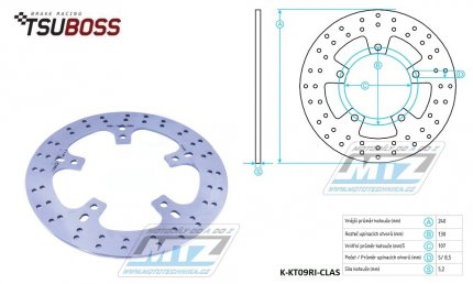 Kotou brzdov (240/107/5D) - Husqvarna + KTM 690Duke+SM690+SMC690+790Duke+890Duke + 950Supermoto+990SMR+990Supermoto+990Superduke + GASGAS