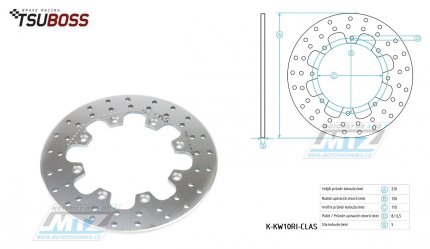 Kotou brzdov (210/110/8D) - Kawasaki KMX125 / 86-03