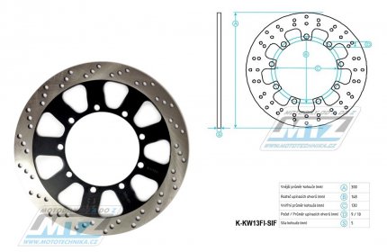 Kotou brzdov (300/130/9D) - Kawasaki KLE500 / 91-03