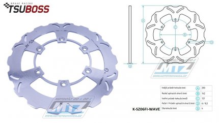 Kotou brzdov (290/121/6D) - Suzuki DR650SE / 96-20