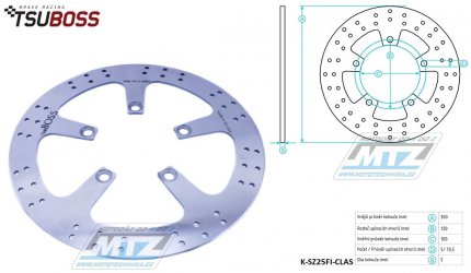 Kotou brzdov nerezov (300/100/5D) - Suzuki VL1500 Intruder / 98-01 + VL1500 Boulevard C90