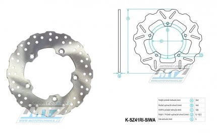 Kotou brzdov (240/120/5D) - zubat desing WAVE - Suzuki GW250 Inazuma+GSR600+SFV650 Gladius+GSF650 Bandit + GSX650F+SV650+GSR750 + GSF1200 Bandit+GSF1250 Bandit+GSX1250FA