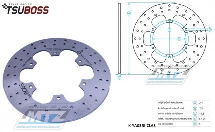 Kotou brzdov (245/115/6D) - Yamaha XTZ750 Super Tenere / 89-99