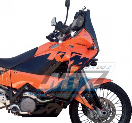 Padac rm Dual Sport Crash Bar - KTM 950 Adventure / 02-06 + 990 Adventure / 06-12 - barva stbrn Ice Polished