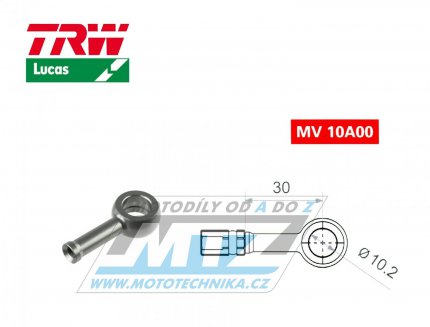 Koncovka brzdov hadice TRW VarioFlex MV10A00 (banjo 10mm pm) - barva titan