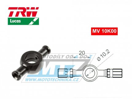 Koncovka brzdov hadice TRW VarioFlex MV10K00 (banjo 10mm mezi hadice) - barva titan