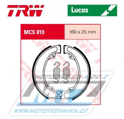 Brzdov obloen (brzdov pakny) TRW Lucas MCS810 - Honda XL500S