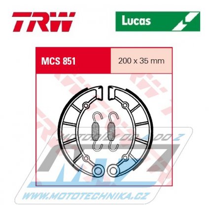 Brzdov obloen (brzdov pakny) TRW Lucas MCS851 - Kawasaki Z900A rear / 76-77