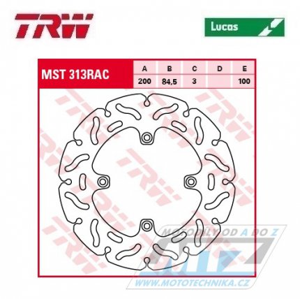 Kotou brzdov TRW MST313RAC (200/84/4D) - Suzuki RM85 / 05-23