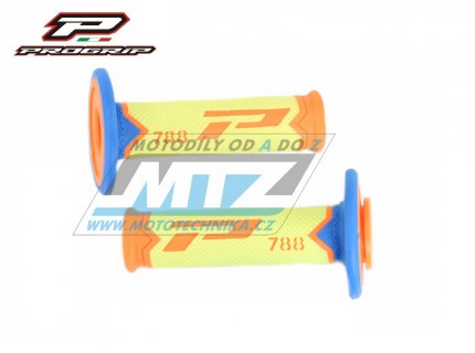 Rukojeti/Gripy Progrip 788 - Special Edition 280 - fluo oranovo-luto-svtle modr (tvrstv)