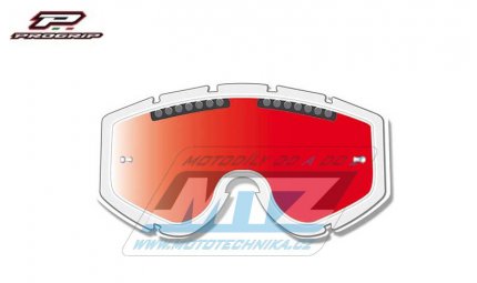 Sklo do brl Progrip 3255 Double Red Turbo Flow Lens - dvojit, erven