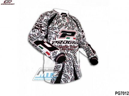 Dres motokros PROGRIP 7012 SPECIAL WHITE - velikost XL