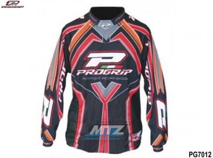 Dres motokros PROGRIP 7012 TOP BLACK - velikost L