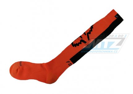 Podkolenky  FOX COOLMAX THICK SOCK - oranov - velikost M