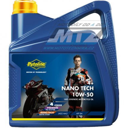 Olej motorov motocyklov Putoline Nano-tech road 4+ 10W50 (balen 4L)