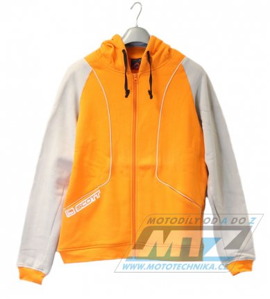 Mikina Scott MX Zipper s kapuc  - oranovo-bov - velikost L