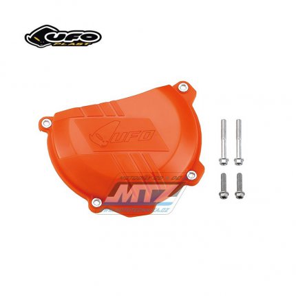 Kryt spojkovho vka UFO KTM 450SXF / 13-15 + 450EXC / 12-16 + 500EXC / 12-16 + Husqvarna FC450+FE450+FE501 - oranov