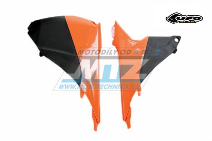 Kryty air-boxu KTM 125SX+150SX / 13-15 + 250SX / 13-16 + 250SXF+350SXF+450SXF / 13-15 - barva oranovo-ern