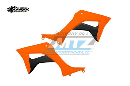 Spojlery Honda CRF110F / 19-25 - barva FLUO oranovo-ern (neon oranovo-ern)