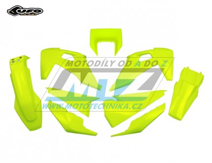 Sada plast Husqvarna TE150+TE250+TE300 + FE250+FE350+FE450+FE501 / 20-23 - barva FLUO lut (neon lut)