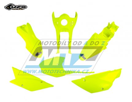 Sada plast Kawasaki KLX110 / 10-23 - barva FLUO lut (neon lut)