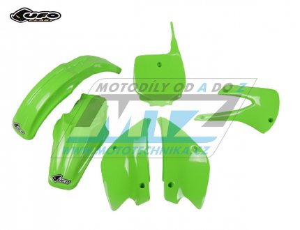 Sada plast Kawasaki KX80+KX85 / 98-00 - barva zelen