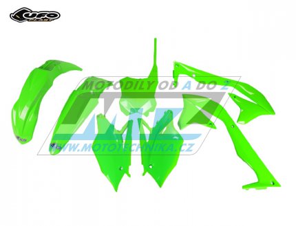 Sada plast Kawasaki KXF450 / 16-17 - barva FLUO zelen (neon zelen)