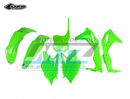 Sada plast Kawasaki KXF250 / 17 - barva FLUO zelen (neon zelen)