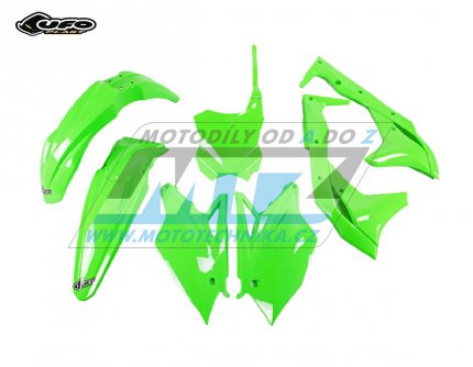 Sada plast Kawasaki KXF250 / 18-20 - barva FLUO zelen (neon zelen)