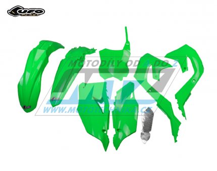 Sada plast Kawasaki KXF450 / 19-23 + KXF250 / 21-24 - barva FLUO zelen (neon zelen)