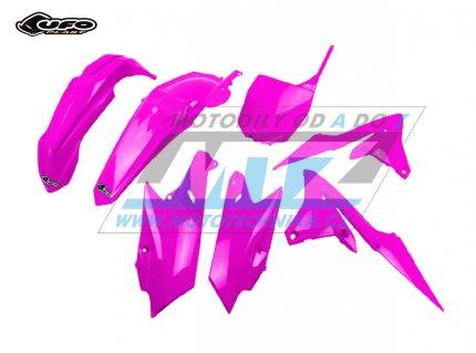 Sada plast Yamaha YZF250 / 14-18 + YZF450 / 14-17- barva FLUO rov (neon rov)