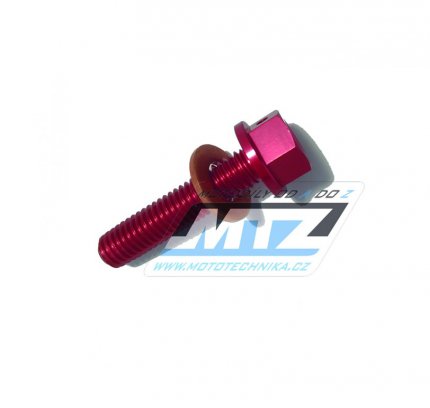 Magnetick vpustn roub M8x35mm (zvit 1,25) - Honda CRF150R / 06-12 + CRF450R / 02-08 + CRF450X / 05-12 - erven