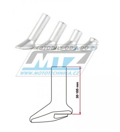 Koncovka bonho stojanu ZETA Forged Aluminium Kick Stand - dlka koncovky 30mm - ZETA ZE56-8909