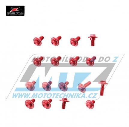 Sada roub na plasty - ZETA ZE88-5242 - Kawasaki KXF250 / 05-16 + KXF450 / 12-15 - erven