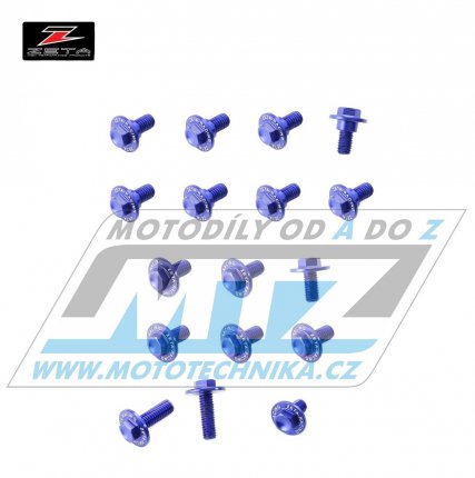 Sada roub na plasty - ZETA ZE88-5246 - Kawasaki KXF250 / 05-16 + KXF450 / 12-15 - modr