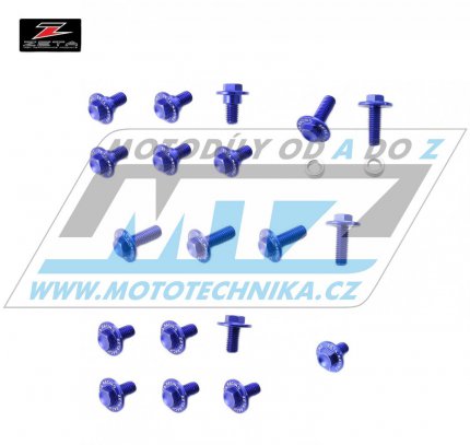 Sada roub na plasty - ZETA ZE88-5256 - Kawasaki KXF450 / 16-23 - modr