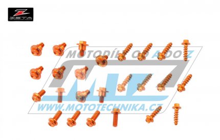 Sada roub na plasty - ZETA ZE88-5843 - KTM 125SX+150SX + 250SXF+350SXF+450SXF / 16-18 + 250SX / 17-18 + 125EXC+250EXC+300EXC + 250EXCF+350EXCF+450EXCF+500EXCF / 17-19 - oranov