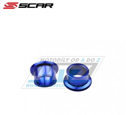 Rozprky na osu zadnho kola SCAR - Yamaha YZF250 / 09-25+YZF450 / 09-25 - modr