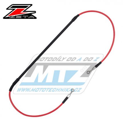 Hadice brzdov pedn Z-WHEEL BRAKE HOSE - ZETA W61-12023 - Suzuki RM125+RM250+RMZ250+RMZ450 + Kawasaki KX125+KX250+KXF250+KXF450 - erven